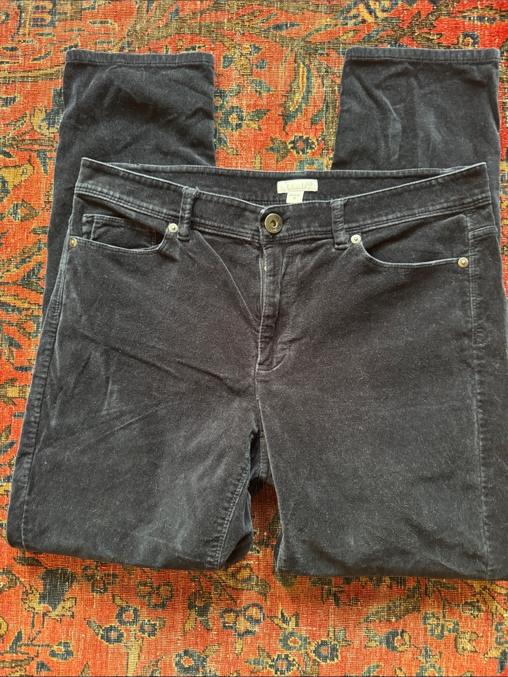 J. Jill midnight blue velvet pants